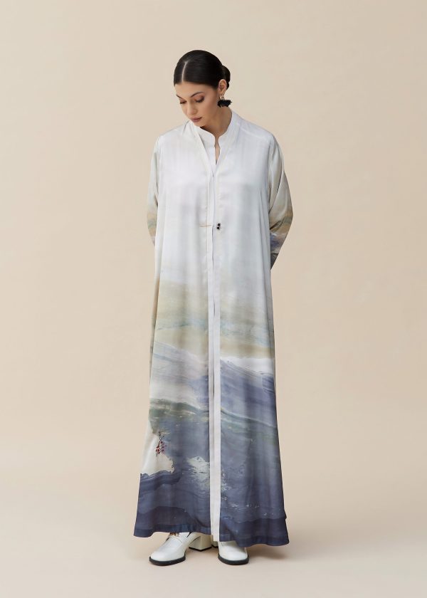 beige print
