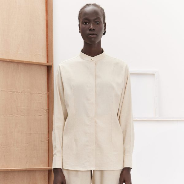 BEIGE LINEN SHIRT