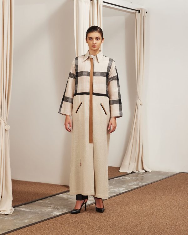 beige linen